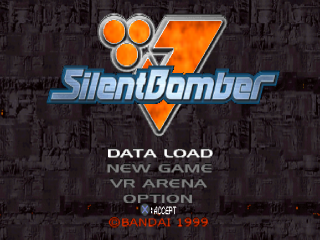 Silent Bomber title screen for Playstation